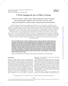CTX-M: changing the face of ESBLs in Europe