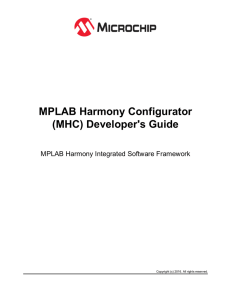 MPLAB Harmony Configurator (MHC) Developer`s Guide