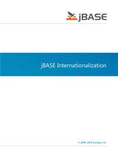 jBASE Internationalization
