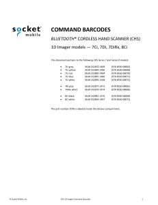 Command Barcode Sheet