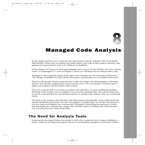 Managed Code Analysis