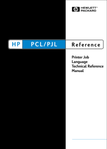 Printer Job Language Technical Reference Manual