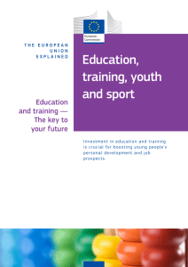 Education, training, youth and sport