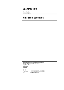 Mine Risk Education - International Mine Action Standards