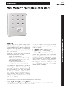 Specifications - Studebaker Submetering