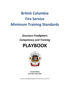 BC Fire Service Minimum Training Standards