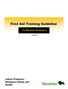 First Aid Training Guideline