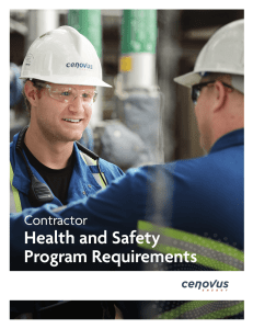 Contractor Health and Safety Program Requirements