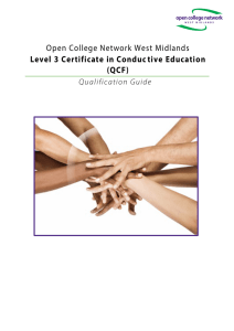 Qualification Guide - Open College Network West Midlands