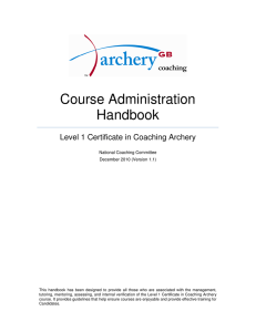 Course Administration Handbook