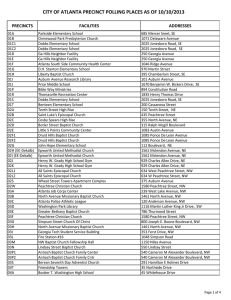 Precincts and Polling Places