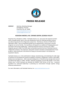 Press Release Griffin Expansion