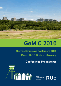 GeMiC 2016 - Ruhr-Universität Bochum