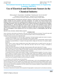 Use of Electrical and Electronic Sensors in the Chemical Industry