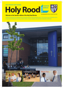 HRHS Summer Review 2015 - Holy Rood RC High School, Edinburgh