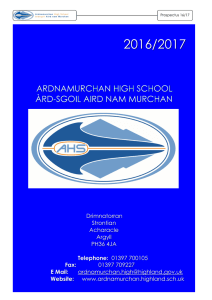 Ardnamurchan High School Handbook, PDF