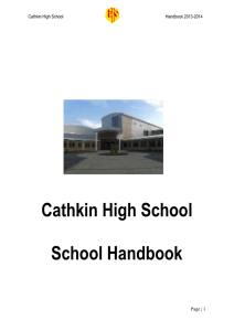 Cathkin High School School Handbook