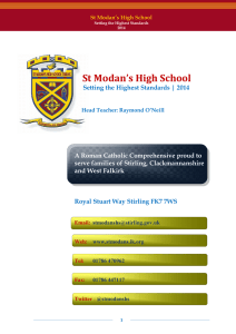 St Modan`s High School - St. Modans High School