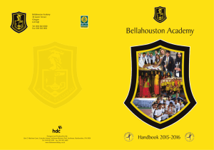 Bellahouston Academy Handbook