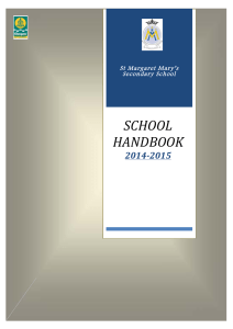 St Margaret Mary`s Secondary School Handbook