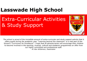 Extra-Curricular Activities Booklet