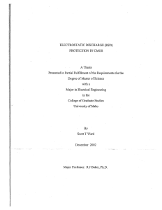 Electrostatic Discharge (ESD) Protection in CMOS