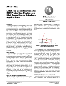 Latch-up Considerations for ESD Protection Devices on High Speed