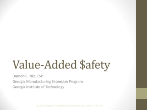 Value Added Safety (GA Tech)