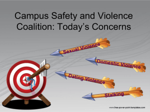 Campus Safety and Violence Coalition: Today`s Concerns