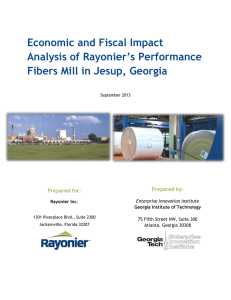 Economic Impact Analysis - Rayonier Advanced Materials