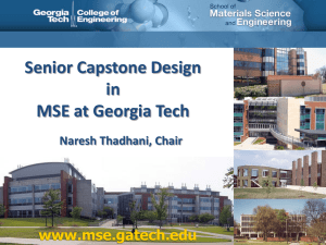 Georgia Tech Senior Design - University Materials Council
