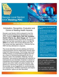 Welding PDC.pub - Georgia Local Section, AIHA