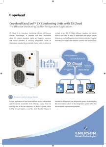 Leaflet about ZX Cloud - Emerson Climate Technologies