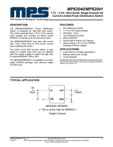 MP62040/MP62041 - Monolithic Power System