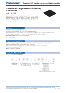 “Graphite-PAD” high thermal conductivity in z-direction