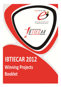 IbTIECar2012 Winners`Booklet