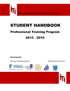 Students Handbook_intake36 - Information Technology Institute