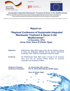 Conference Report - Sustain Water MED