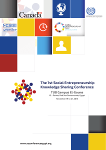 Booklet - The 1st Social Entrepreneurship Knowledge