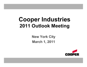 Cooper Industries - Corporate