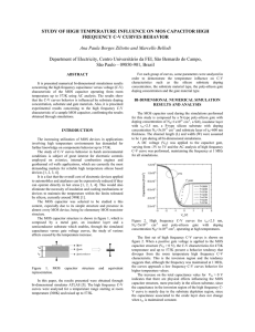 STUDY OF HIGH TEMPERATURE INFLUENCE ON MOS CAPACITOR HIGH