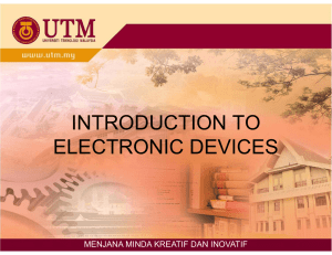 INTRODUCTION TO ELECTRONIC DEVICES
