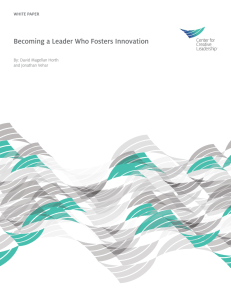 Becoming a Leader Who Fosters Innovation