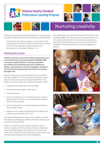 Nurturing creativity - Early Childhood Australia