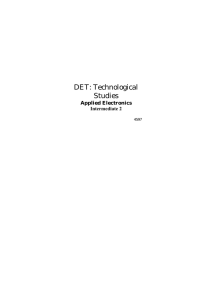 DET: Technological Studies