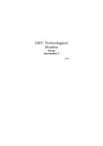 DET: Technological Studies