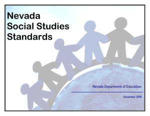 Nevada Social Studies Standards - Nevada Department of Education