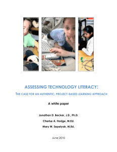 assessing technology literacy