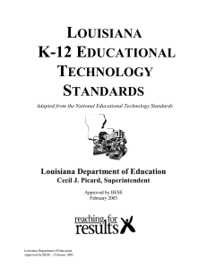 K-12 Technology Standards-updated