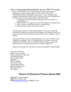Elements of Physics - The University of Scranton